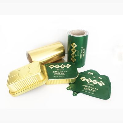 Customized Aluminum Foil Lid For Yogurt Milk Cheese Ice Cream Heat Sealing Film For Various Containers