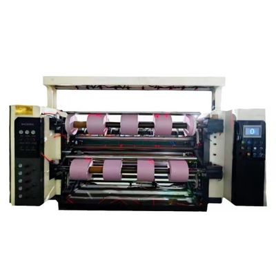PLC Controlled 5 KW Rewinding And Slitting Machine 460mm Winding Diameter 20g-300g Cutting