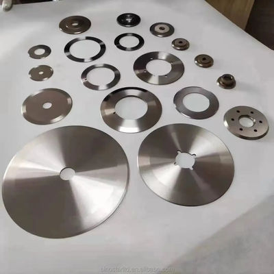 Round High Precision Rotary Slitting Blade Pvc Edge Blade Rotary Blades Slitting Machine Paper Pipe Adhesive Tape Slitting Machine Blade